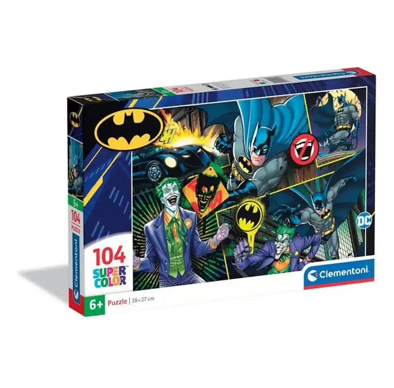 Clementoni DC Comics Batman Super Colour Puzzle (104) - Extra bra pris