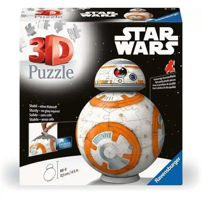 Ravensburger 3D Puzzle Star Wars BB-8 99pcs. 3D pusselspel | Premium