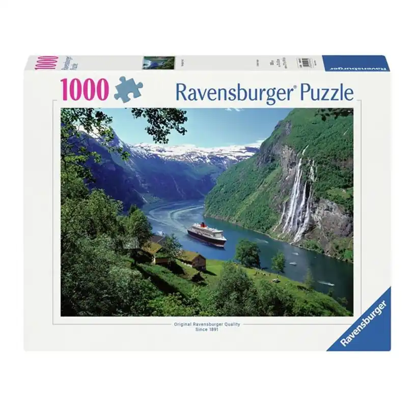 Ravensburger Jigsaw puzzle Norwegian Fjord 1000 pcs. - Rabatt