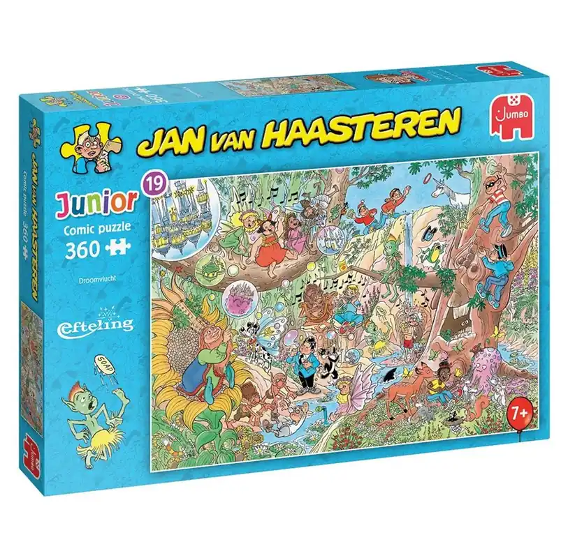 Sänkt pris | Jumbo Jan van Haasteren Jigsaw Puzzle Junior Efteling Dream Flight 360 pieces. 2D Pussel