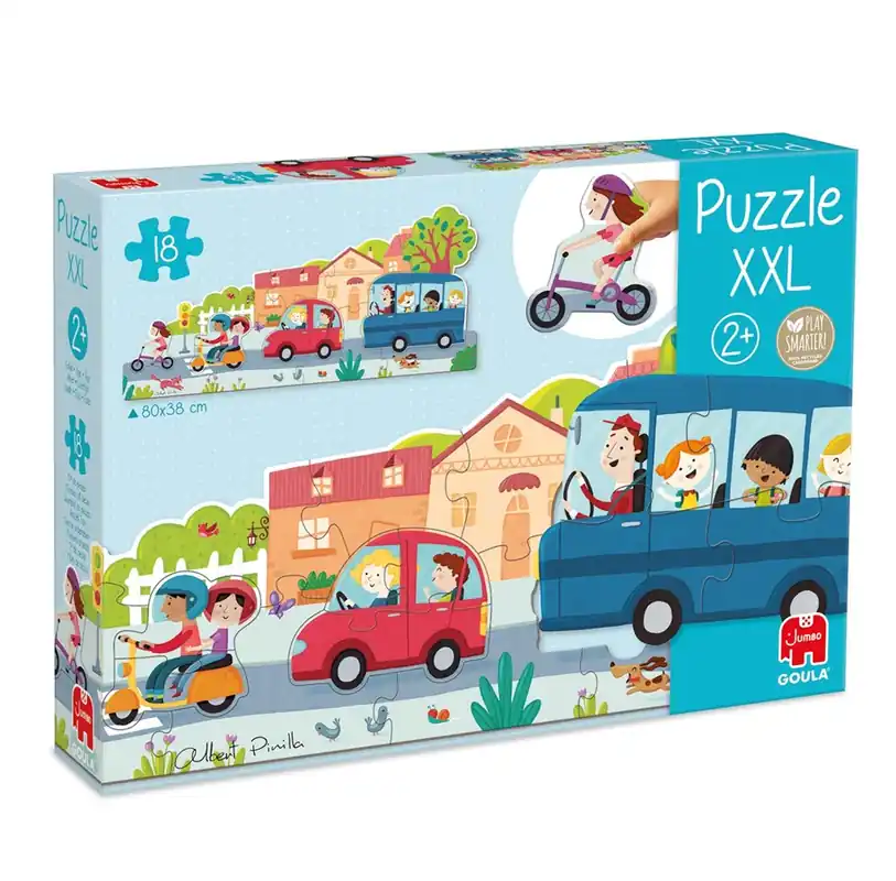 Jumbo Goula Puzzle XXL Vehicles - 18 pcs. 2D Pussel - Begränsat antal