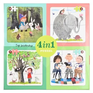 Lobbes Animals by Fiep 4in1 Puzzle - Specialpris