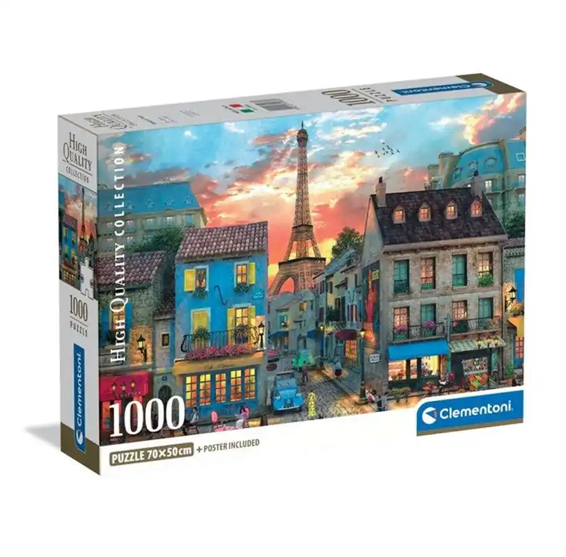 Rea - Clementoni Puzzle 1000 Pcs CB High Quality Collection Streets Of Paris