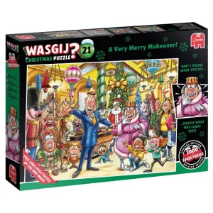 Tidsbegränsat erbjudande - Wasgij Christmas Puzzle 21 A Very Merry Makeover! (2x1000)