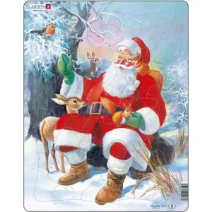 Utförsäljning - Larsen Puzzles Santa with Animals (32)