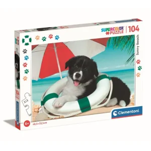 Beställ direkt | Clementoni Puzzle Puppy on the Beach 104 pieces (Super) 2D Pussel