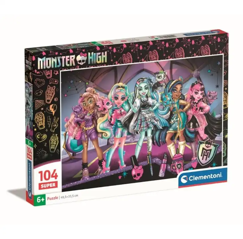 Clementoni Puzzle Monster High 104 pieces 2D Pussel | Enkel beställning