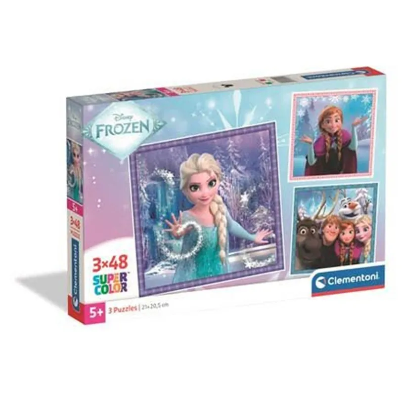 Clementoni Puzzle Square Frozen 3x48 pieces (2025) 2D Pussel | Få kvar i lager