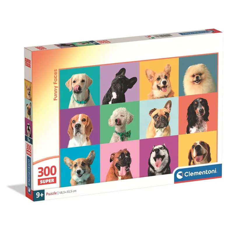 Efterfrågad - Clementoni Puzzle Funny Faces 300 pieces 2D Pussel