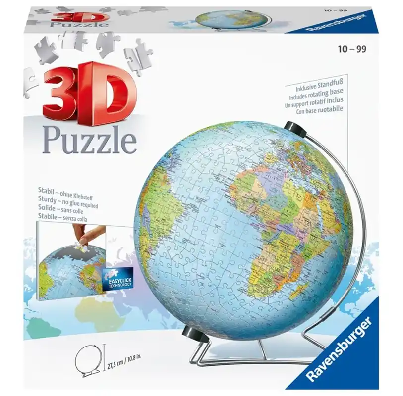 Kundernas favorit - Ravensburger 3D Globe Earth 540pcs 3D pusselspel