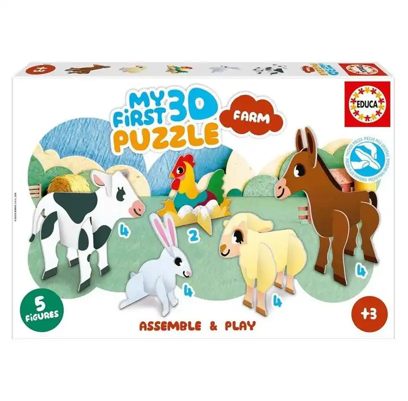 Educa 3D Puzzle Kids Baby Farm 3D pusselspel | Dagens deal
