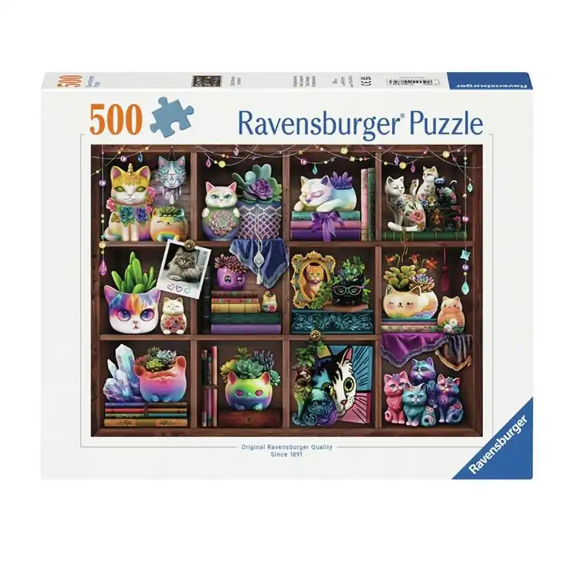 Nyhet i webbutiken - Ravensburger Cubby Cats and Succulents