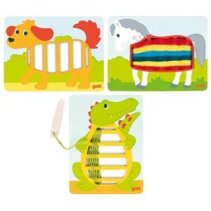 Tillverkarpris | Goki Wooden Weaving Puzzles 3pcs. Trä