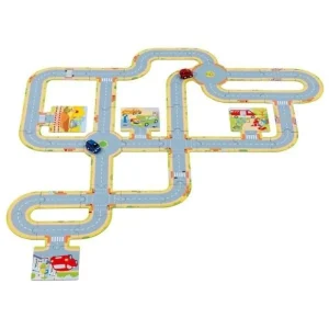 Goki - Floor Puzzle Roads with 2 Vehicles 47pcs. 2D Pussel - Trygg betalning