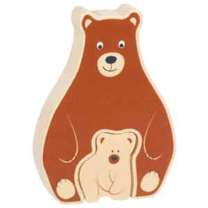 Mycket uppskattad - Goki Wooden Puzzle Standing Beert 2 pcs. Trä