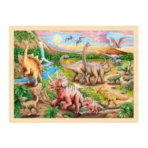 Goki Wooden Jigsaw Puzzle Dinosaur 96pcs. Trä | Beställ idag