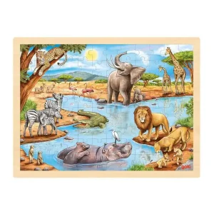 Goki Wooden Jigsaw Puzzle African Savanna 96pcs. Trä | Populärt just nu