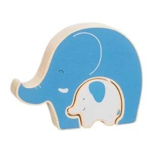 Kampanjen går snart ut - Goki Wooden Puzzle Standing Elephant 2 pcs. Trä