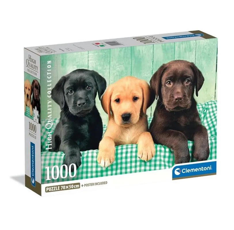 Bästa pris - Clementoni Three Labradors (1000)