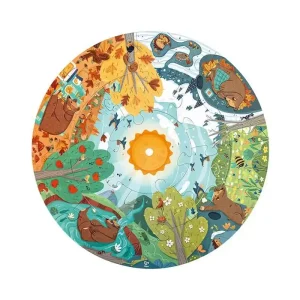 Professionell kvalitet | Hape Four Seasons Puzzle with Light - 16 pcs.