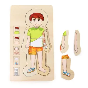 Deal - Small Foot - Wooden Body Puzzle Boy 29st. Trä