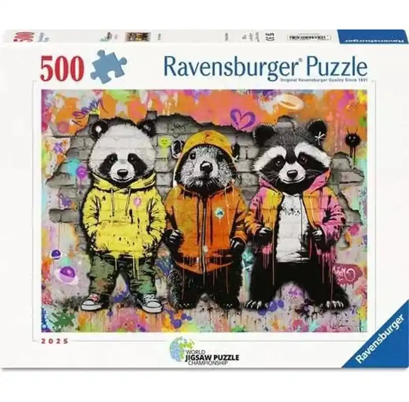 Snabb leverans - Ravensburger Animal Graffiti 500p - 12+