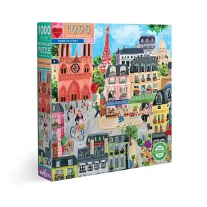 eeBoo Puzzle 1000 pcs - Paris in a Day - Handla nu