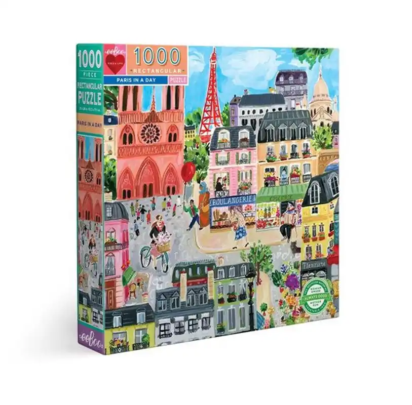eeBoo Puzzle 1000 pcs - Paris in a Day - Handla nu