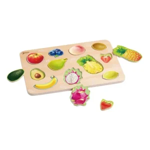 Classic World Wooden Puzzle Fruit - 11 pcs. Trä - Slutrea