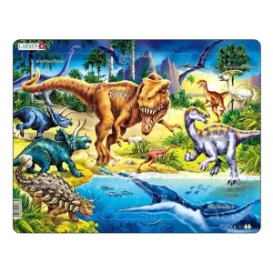 Selecta Play - Larsen Jigsaw Puzzle Animals - Dinosaurs of the Cretaceous Period 57 pcs. - Deal