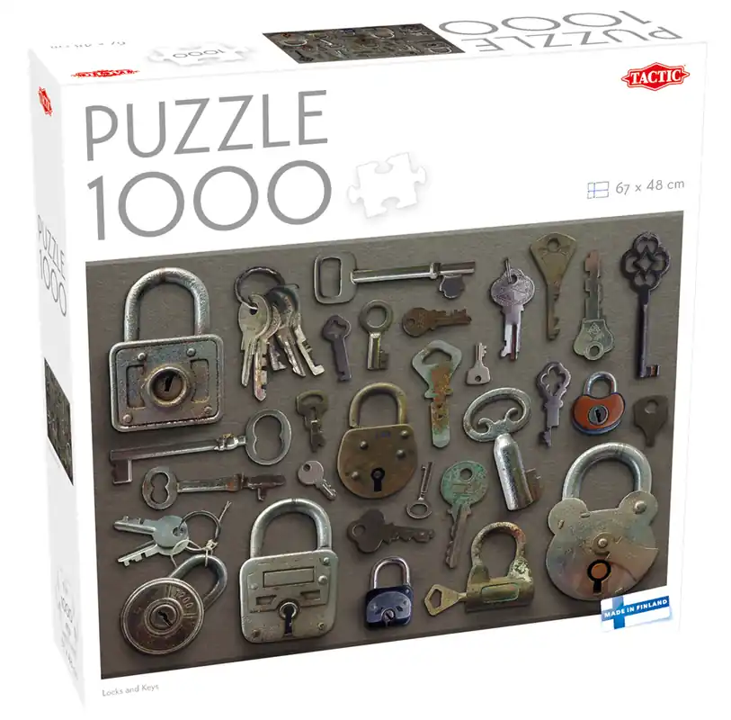 Tactic 1000 pcs puzzle Locks and Keys - Precis tillagt