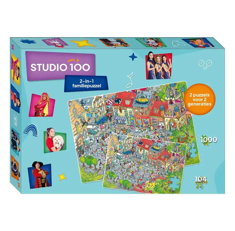 Studio 100 2-in-1 Family Puzzle - 30 Years of 2D Pussel | Snart slut