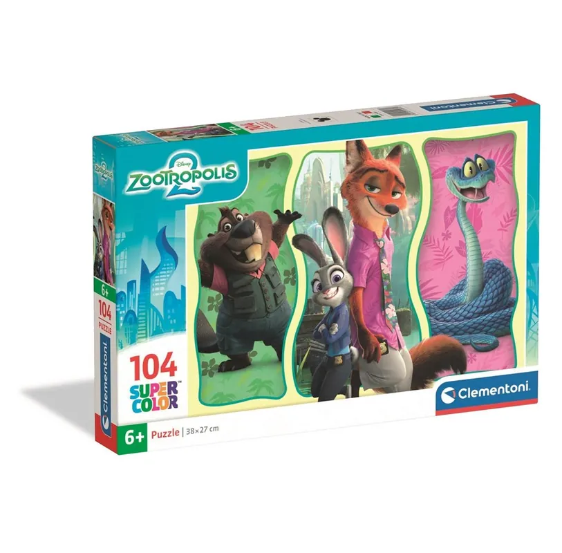 Nytt i sortimentet | Clementoni Puzzle Zootopia 2 2025 104 pieces 2D Pussel