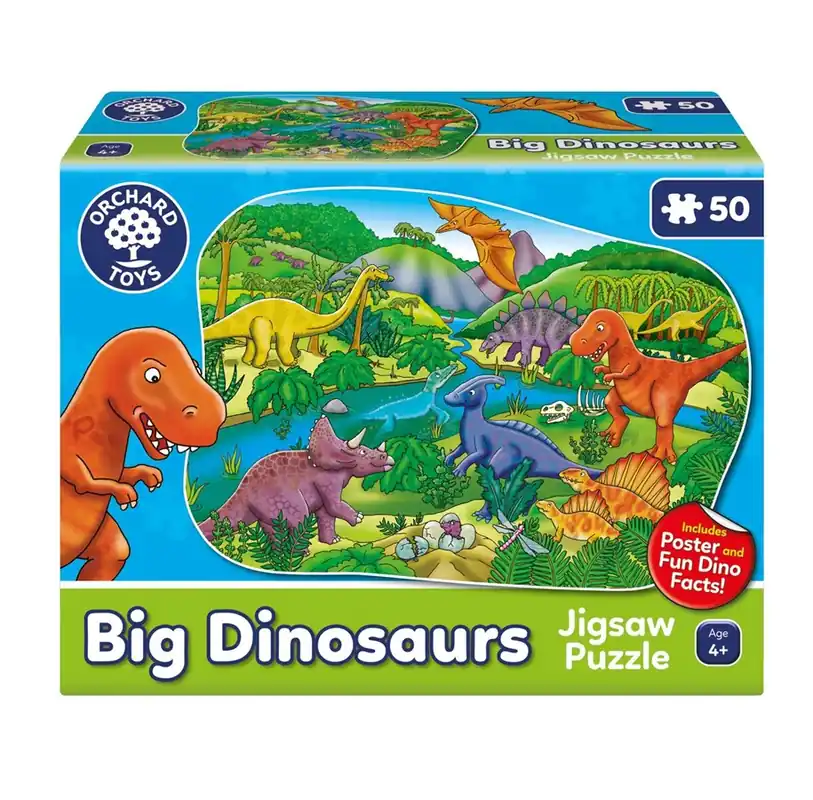 Orchard Big Dinosaur - Puzzle (50 pcs) 2D Pussel - Enkel retur