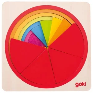 Goki Wooden Layer Puzzle Circle 21pcs. Trä | Bästsäljare