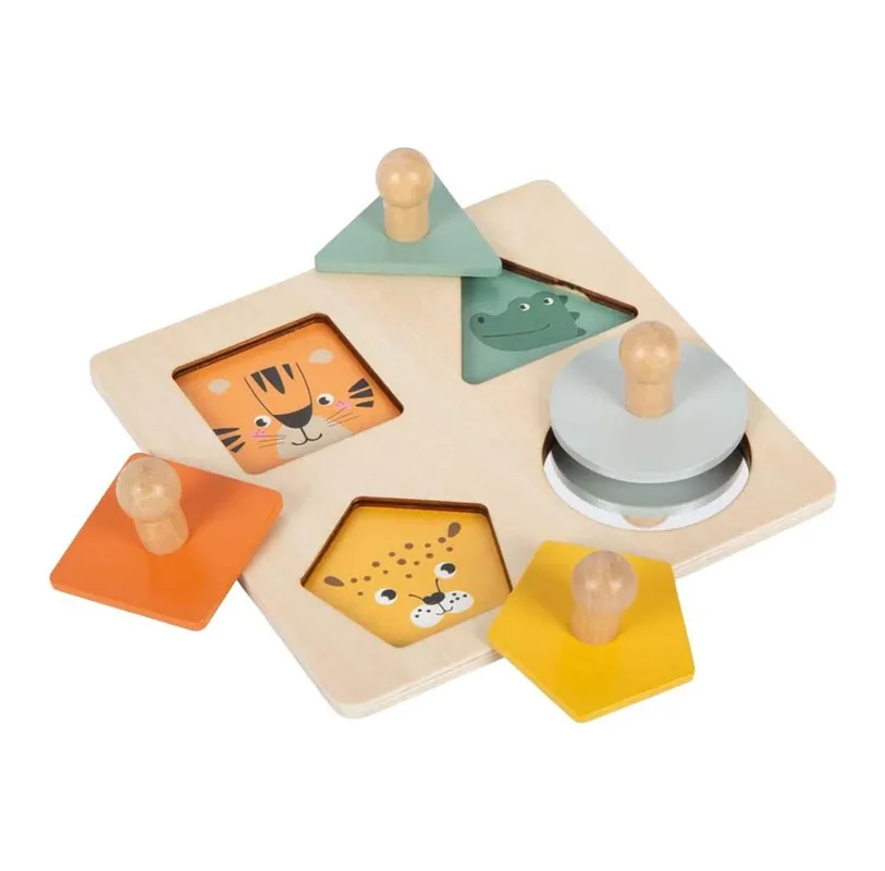 Superpris | Small Foot - Wooden Shapes Montessori Puzzle FSC