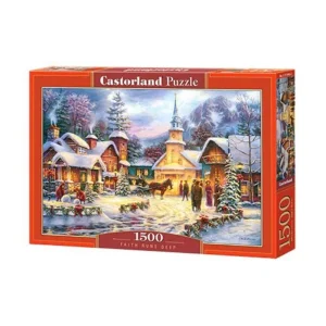 Beställ direkt - Castorland Jul i bjerglandsby (1500)