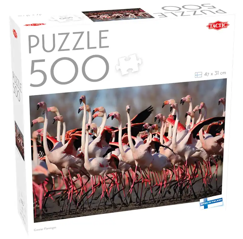 Kanonpris | Tactic 500 pcs puzzle Greater Flamingos