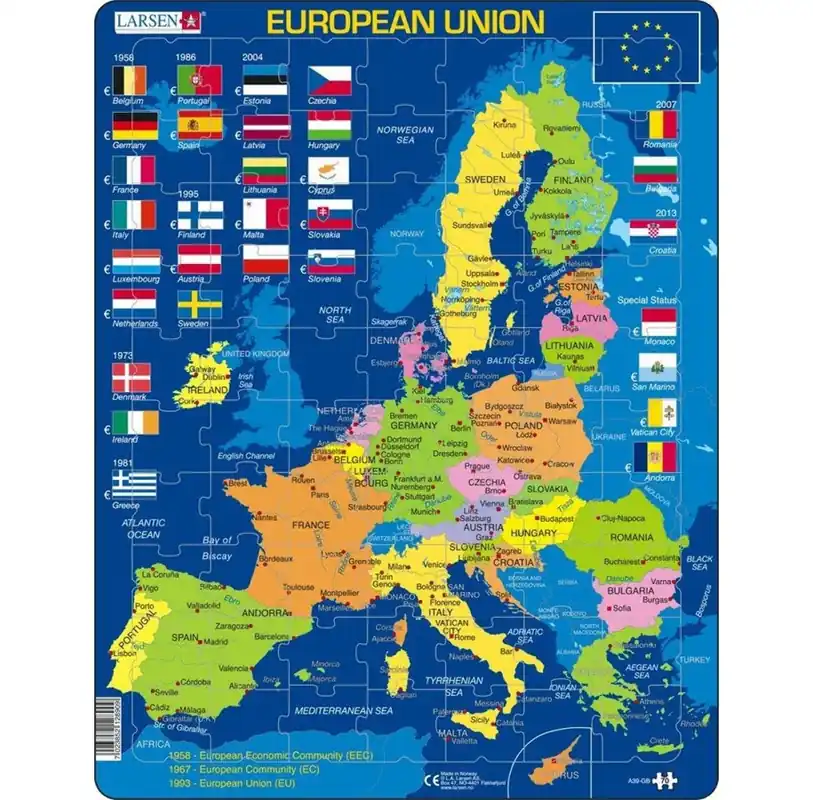 Larsen Puzzles European Union | Nytt lägre pris