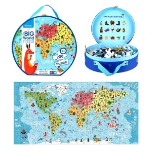 Nytt i webbutiken | Barbo Classic Floor Suitcase Puzzle - Big World