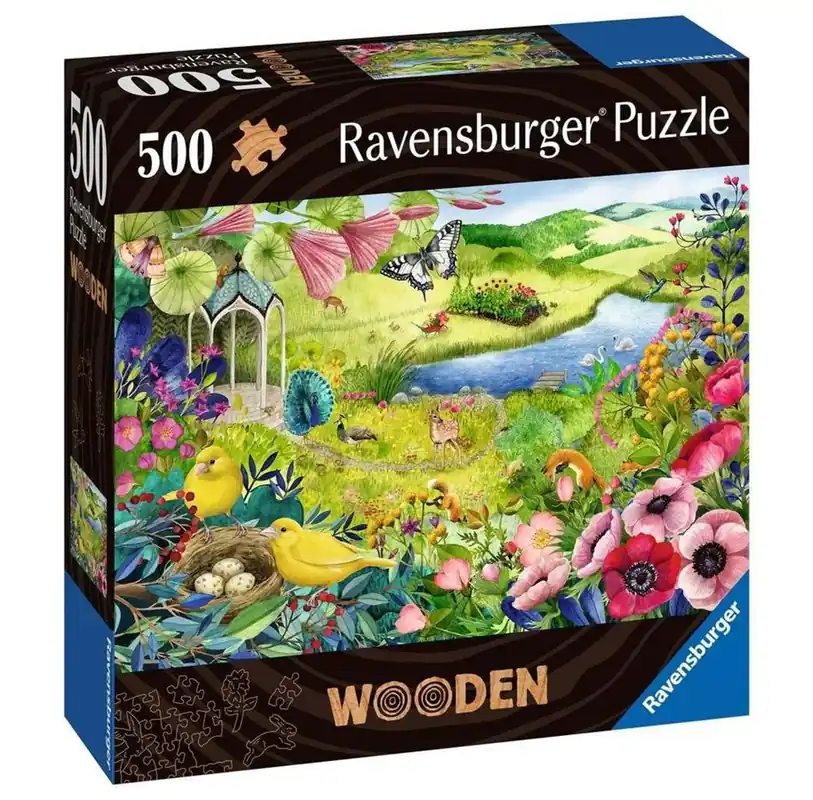 Handla säkert - Ravensburger Wooden Nature Garden 500p