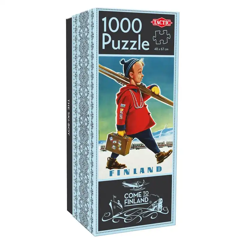 Tactic Come to Finland The Ski-Boy 1000 pcs puzzle - Professionell kvalitet