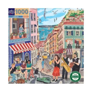 eeBoo Puzzle 1000 pcs - Lisbon - Bästsäljare