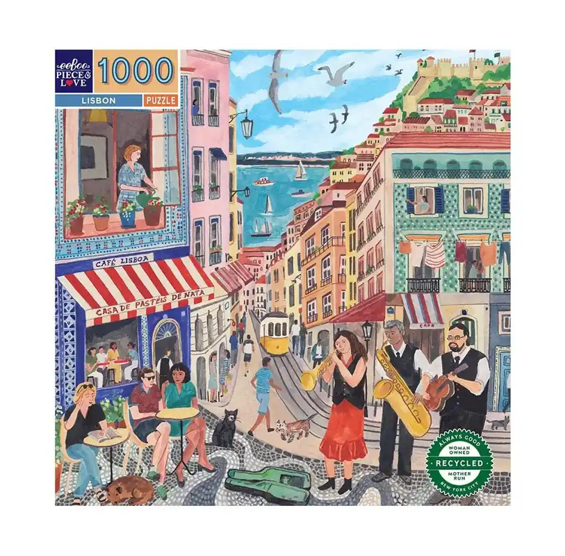 eeBoo Puzzle 1000 pcs - Lisbon - Bästsäljare
