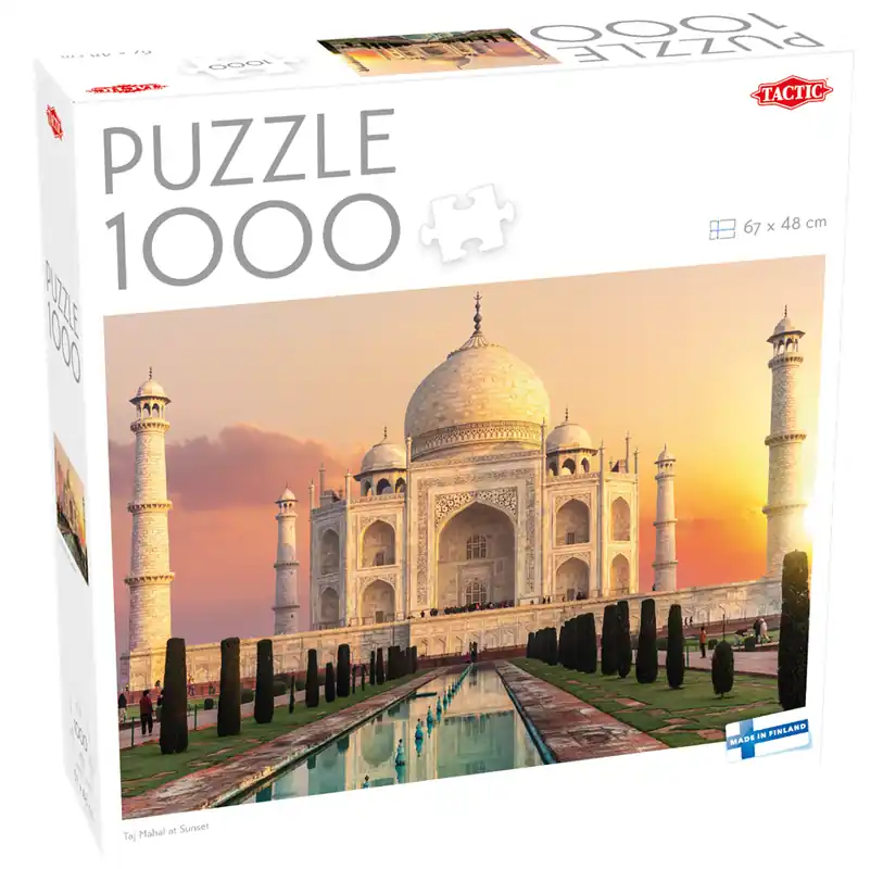 Specialpris - Tactic 1000 pcs puzzle Taj Mahal at Sunset