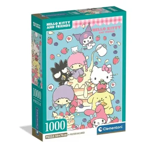 Skaffa nu - Clementoni Puzzle Hello Kitty - Compact Box 1000 pieces 2D Pussel