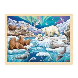 Så länge lagret räcker - Goki Wooden Jigsaw Puzzle Polar Night 96pcs.