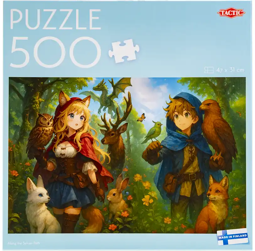 Tactic 500 pcs puzzle Along the Sylvan Path | Kampanj