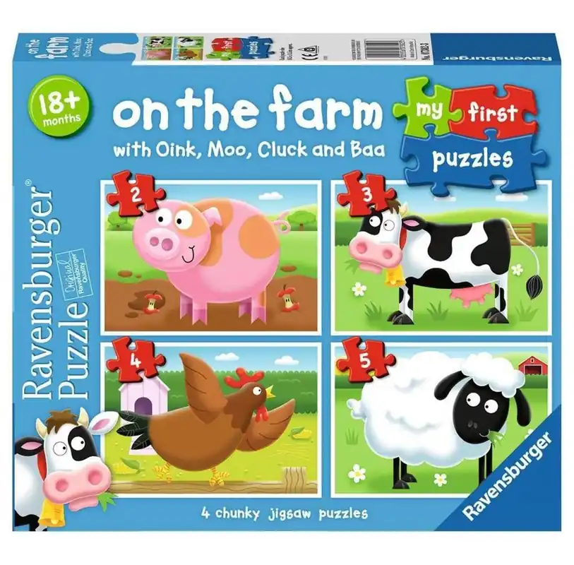 Riktigt fynd | Ravensburger On the Farm first puzzle 2/3/4/5p