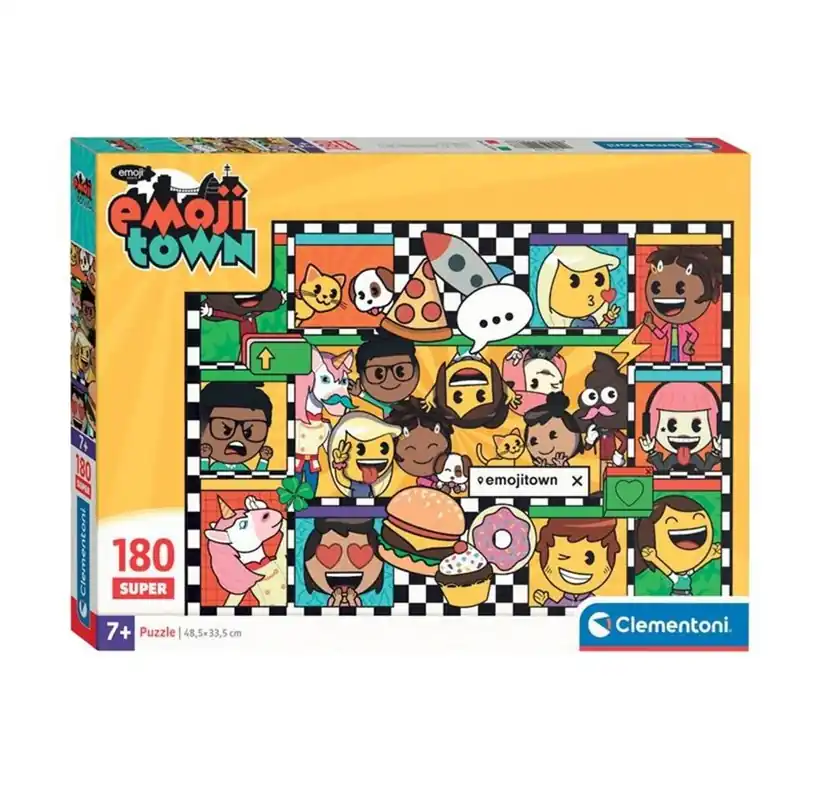 Favorit | Clementoni Jigsaw Puzzle Super Color Emoji Town 180pcs. 2D Pussel